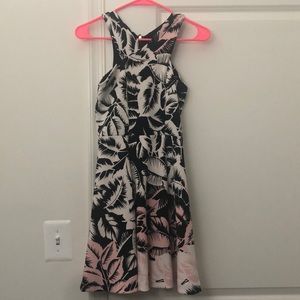 Palm Tree Print Dress